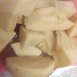 めんつゆで。竹の子の煮物